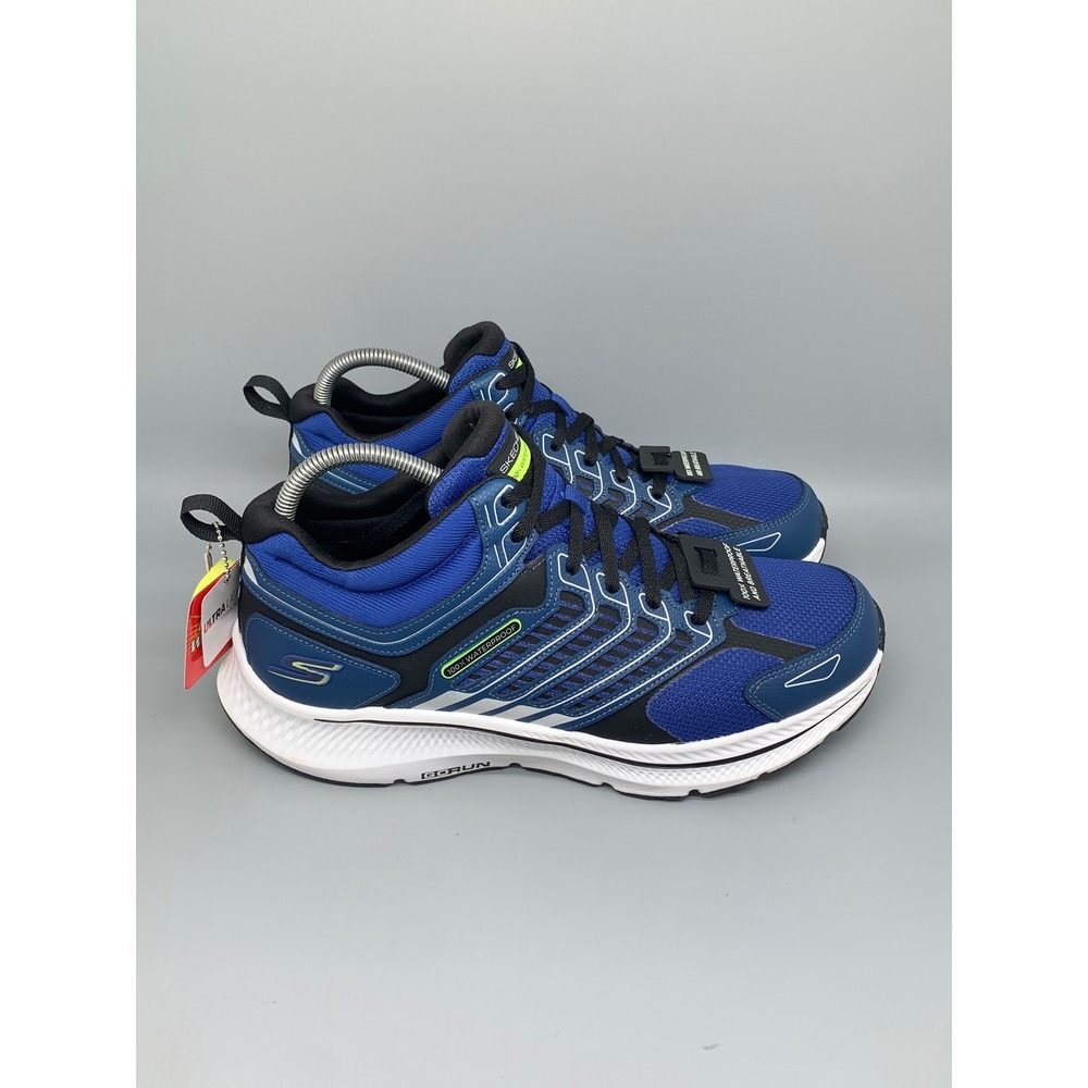 Skechers GOrun Consistent 2.0 Blue Waterproof Shoes 220871WW Men's Sz 9.5 NWT